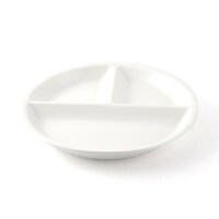 Picture of Porceletta Porcelain 3 Compartments Divider Design Plate, 23x3cm, Ivory