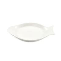 Picture of Porceletta Porcelain Fish Design Plate, 8inch, Ivory