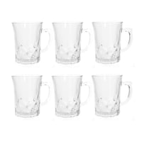City Glass Premium Costa Cup, Clear - Pack of 6