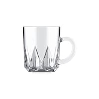 City Glass Monto Coffee Mug, 70ml, Clear, Box of 6 Pcs