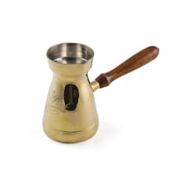 Vague Copper Brass Turkish Coffee Pot, 300ml