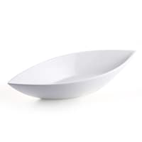 Picture of Porceletta Porcelain Leaf Design Bowl, 45cm, Ivory