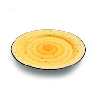 Picture of Porceletta Glazed Porcelain Flat Plate, 18.5cm, Yellow