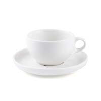 Picture of Porceletta Porcelain Coffee Cup & Saucer, 200ml, Ivory