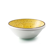 Picture of Porceletta Glazed Porcelain Mezza & Salad Bowl, 6inch, Yellow