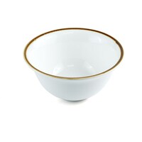Picture of Porceletta Mocha Porcelain Salad Bowl, 14cm, Ivory