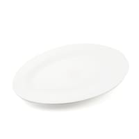Picture of Porceletta Porcelain Oval Serving Plate, 16inch, Ivory