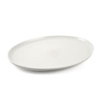 Porceletta Porcelain Oval Pizza Plate, 30cm, Ivory