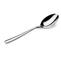 Vague Stylo Stainless Steel Dessert Spoon, Silver