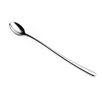 Vague Stylo Stainless Steel Long Spoon, Silver