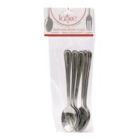 Vague 18/10 Stainless Steel Demitasse Spoon, 12.5cm, Silver - Pack of 6