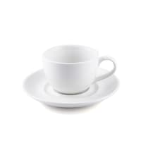 Porceletta Porcelain Cup & Saucer, 300ml, Ivory