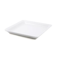 Picture of Porceletta Porcelain Square Flat bottom Plate, 22cm, Ivory