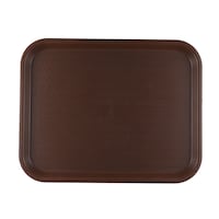 Vague Fast Food Plastic Tray, 45x35cm, Brown