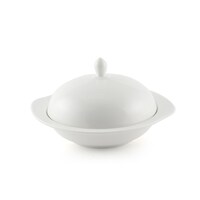 Picture of Porceletta Porcelain Bowl with Cover, 16.4cm, Ivory