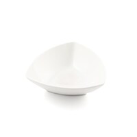 Picture of Porceletta Porcelain Triangle Dessert Bowl, 14.7cm, Ivory