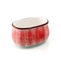 Picture of Porceletta Glazed Porcelain Sugar Pot, 4inch, Red