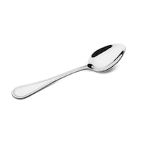 Vague Stainless Steel Lino Coffee Spoon, Silver