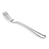 Vague Stainless Steel Serving Fork, Silver