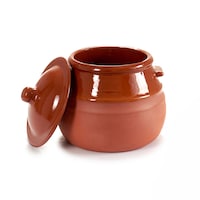 Picture of Arte Regal Clay Belly Cooking Pot, 2L, Brown