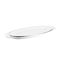 Picture of Porceletta Porcelain Oval Buffet Plate, 48cm, Ivory