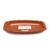 Picture of Arte Regal Clay Flat Rectangular Plate, 35cm, Brown