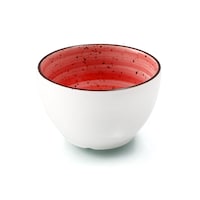 Picture of Porceletta Glazed Porcelain Soup Cup, 4inch, Red