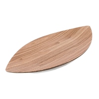 Picture of Vague Melamine Wooden Leaf Plate, 13inch