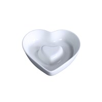 Picture of Porceletta Porcelain Baking Heart Shape Dish, Ivory