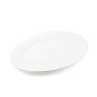 Picture of Porceletta Porcelain Oval Serving Plate, 18inch, Ivory