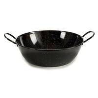 Picture of La Dehesa Deep Enameled Steel Frying Pan, 28cm, Black