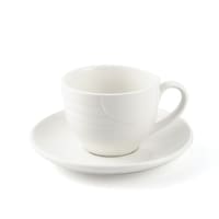 Picture of Porceletta Porcelain Castillo Design Coffee Cup & Saucer, 220ml, Ivory