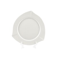 Picture of Porceletta Porcelain Triangle Plate, 20cm, Ivory