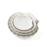 Picture of Porceletta Ivory Porcelain Shell Dish, 12.5cm, White