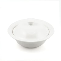 Picture of Porceletta Porcelain Soup Plate with Lid, 6inch, Ivory