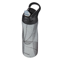 Contigo Autospout Ashland Couture Vacuum Insulated Stainless Steel Water Bottle, 590ml, White Leaf