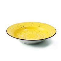 Picture of Porceletta Glazed Porcelain Soup Plate, 23cm, Yellow