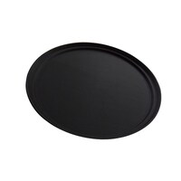 Picture of Vague Round Non Slip Plastic Slip Tray, 28cm, Black