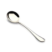 Vague Plano Stainless Steel Soup Spoon, Silver