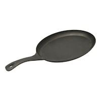 Picture of Vague Ovel Shape Cast Iron Sizzling Pan, 29x8cm, Black