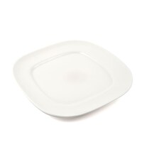 Picture of Porceletta Porcelain Square Round Plate, 21.5cm, Ivory