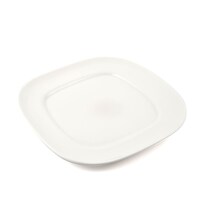 Picture of Porceletta Porcelain Square Round Plate, 24cm, Ivory