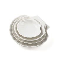Picture of Porceletta Ivory Porcelain Shell Dish, 17.5cm, White