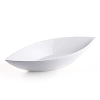 Picture of Porceletta Porcelain Leaf Design Bowl, 25cm, Ivory