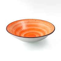 Picture of Porceletta Glazed Porcelain Salad Bowl, 16.8cm, Orange