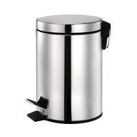 Vague Stainless Steel Pedal Bin, 12L, Silver