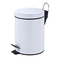 Vague Stainless Steel Pedal Bin, 12L, White