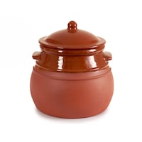 Picture of Arte Regal Clay Belly Cooking Pot, 4.5L, Brown