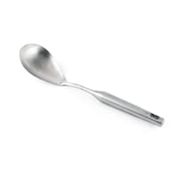 Heavy Duty Stainless Steel Solid Cooking Spoon, Silver