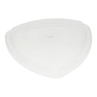 Al Makaan Triangle Shape Polycarbonate Hospital Food Lid Cover Without Plate